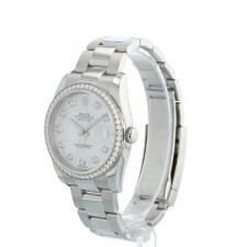 Gents Rolex DateJust 36 116244 Steel case with MOP Diamond dial
