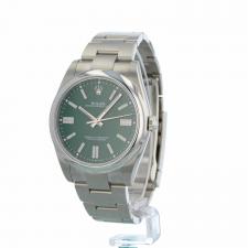Gents Rolex Oyster Perpetual 41 124300 Steel case with Green dial