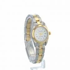 Ladies Rolex Oyster Perpetual 76183 18ct Yellow Gold   Stainless Steel case with White dial