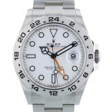 Gents Rolex Explorer II 226570 Steel case with White dial