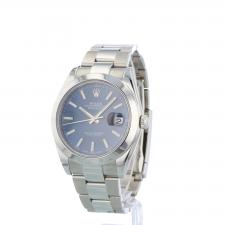 Gents Rolex Datejust 41 126300 Stainless Steel case with Blue dial