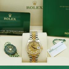 Ladies Rolex DateJust 31 278273 18ct Yellow Gold   Stainless Steel case with Champagne Diamond Set dial