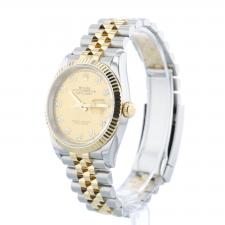 Gents Rolex DateJust 36 126233 18ct Yellow Gold Stainless Steel case with Champagne Diamond dial