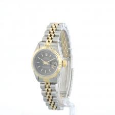 Ladies Rolex DateJust 69173 18ct Yellow Gold   Stainless Steel case with Black dial