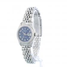 Ladies Rolex DateJust 79240 Stainless Steel case with Blue dial