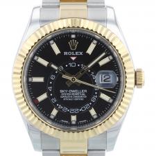 Gents Rolex Sky Dweller 326933 18ct Yellow Gold   Stainless Steel case with Black dial
