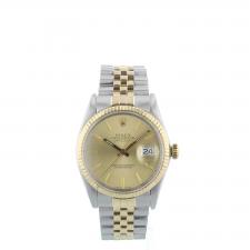 Gents Rolex DateJust 36 16013 18ct Yellow Gold   Stainless Steel case with Gilt dial