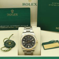 Gents Rolex Oyster Perpetual 36 126003 18ct Yellow Gold Stainless Steel case with Slate dial