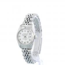 Ladies Rolex DateJust 69174 Steel case with Silver Diamond Dot dial