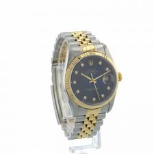 Gents Rolex DateJust 16233 18ct Yellow Gold   Stainless Steel case with Blue Diamond dial