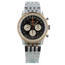 Gents Breitling Navitimer UB0127 18ct Rose Gold   Stainless Steel case with Black dial