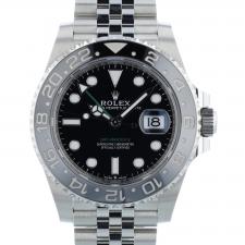Gents Rolex GMT Master II 126710GRNR Stainless Steel case with Black dial