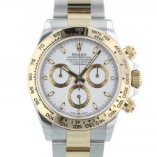 Gents Rolex Daytona 116503 18ct Yellow Gold Stainless Steel case with White dial
