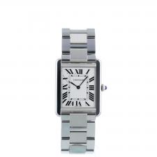 Ladies Cartier Tank Solo 3169 Steel case with Silver dial
