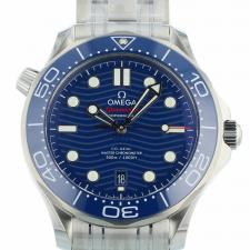 Gents Omega Seamaster 210.30.42.20.03.001 Steel case with Blue Wave dial