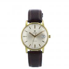 Gents Omega Geneve Gold Plated Stainless Steel case with Silver dial
