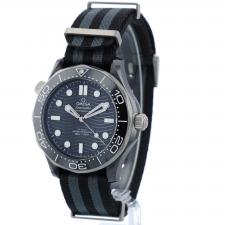 Gents Omega Seamaster 21092442001002 Steel Black Ceramic case with Black Wave dial