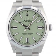 Gents Rolex Oyster Perpetual 41 134300 Steel case with Pistachio dial