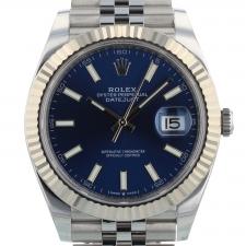 Gents Rolex Datejust 41 126334 Steel case with Blue dial
