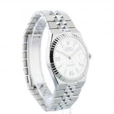 Gents Rolex Land Dweller 40 127334 Steel case with Honeycomb motif dial
