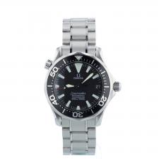 Gents Omega Seamaster 22525000 Stainless Steel case with Black Wave dial