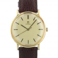 Gents Omega vintage Gold Plated Stainless Steel case with Gilt dial