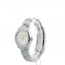 Ladies Rolex Oyster Perpetual 276200 Steel case with Silver dial