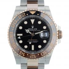 Gents Rolex GMT Master II 126711CHNR 18ct Rose Gold   Stainless Steel case with Black dial