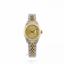 Ladies Rolex DateJust 69173 18ct Yellow Gold   Stainless Steel case with Gilt Diamond dial