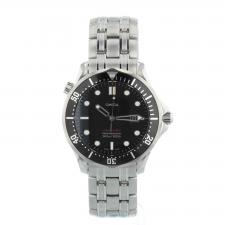 Gents Omega Seamaster 21230416101001 Steel case with Black Wave dial