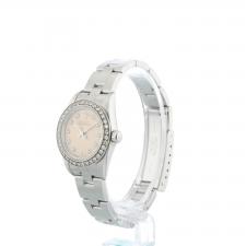 Ladies Rolex Oyster Perpetual 76080 Stainless Steel case with Copper Diamond Set dial