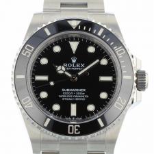 Gents Rolex Submariner Non Date 124060 Steel case with Black dial
