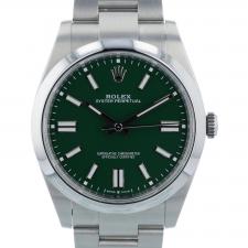 Gents Rolex Oyster Perpetual 41 124300 Steel case with Green dial