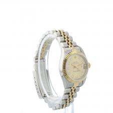 Ladies Rolex DateJust 69173 18ct Yellow Gold   Stainless Steel case with Champagne Diamond Set dial