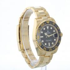 Gents Rolex GMT II 116718LN 18ct Yellow Gold case with Black dial