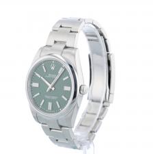 Gents Rolex Oyster Perpetual 41 124300 Steel case with Green dial