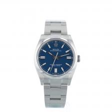 Gents Rolex Oyster Perpetual 36 126000 Stainless Steel case with Blue dial