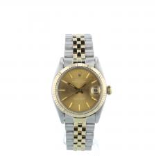 Ladies Rolex DateJust 31 6827 18ct Yellow Gold Stainless Steel case with Gilt dial