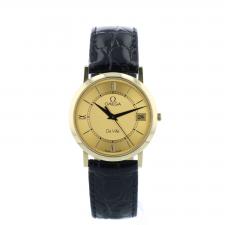 Gents Omega DeVille 7320.14.12 9 CT case with Gilt dial