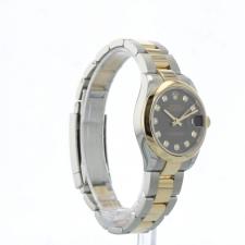 Ladies Rolex DateJust 31 278243 18ct Yellow Gold   Stainless Steel case with Dark Grey Diamond dial