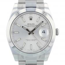 Gents Rolex Datejust 41 126300 Steel case with Silver dial