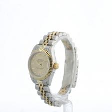 Ladies Rolex DateJust 69173 18ct Yellow Gold Stainless Steel case with Champagne Diamond Set dial