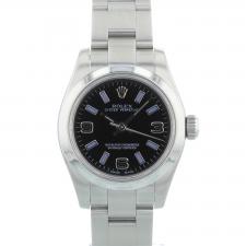 Ladies Rolex Oyster Perpetual 176200 Steel case with Black dial