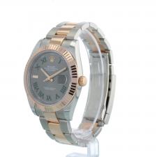 Gents Rolex Datejust 41 126331 18ct Rose Gold   Stainless Steel case with Slate dial