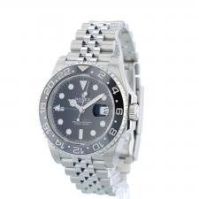 Gents Rolex GMT Master II 126710GRNR Stainless Steel case with Black dial