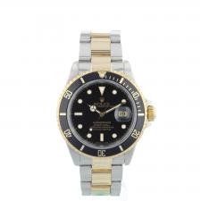 Gents Rolex Submariner Date 16613 18ct Yellow Gold   Stainless Steel case with Black dial