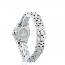 Ladies Omega Seamaster 21230286101001 Steel case with Black Wave dial