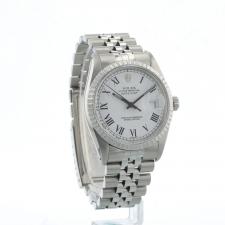 Gents Rolex Datejust 36 16030 Steel case with White dial
