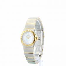 Ladies Omega Constellation 12320246055002 18ct Yellow Gold   Stainless Steel case with MOP Diamond dial