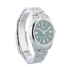 Gents Rolex Oyster Perpetual 41 124300 Stainless Steel case with Green dial